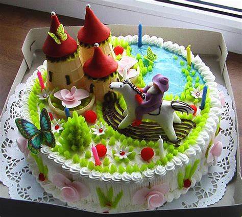 Sweet Cake Decoration with Marzipan Fruits, Flowers, and Fun Designs