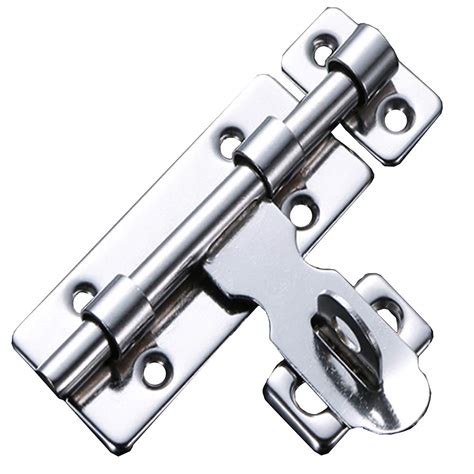 Stainless Steel Barrel Bolt Door Lock With Screws Latch Padlock Clasp ...