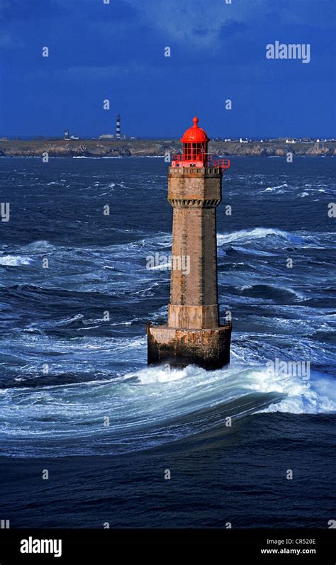 France, Finistere, ile d'Ouessant (Ouessant Island), Lighthouse of the ...