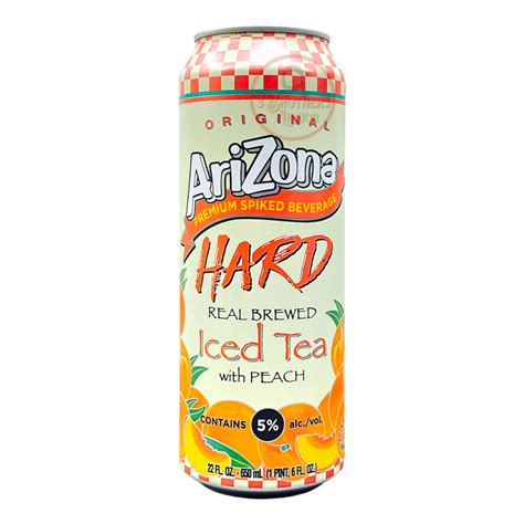 Arizona Spiked Hard Iced Tea With Peach Flavor Vodka Seltzer Can (22oz – 3brothersliquor