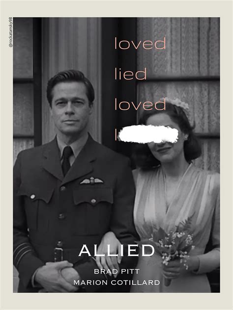 [Allied] Movie Poster (fan art) on Behance