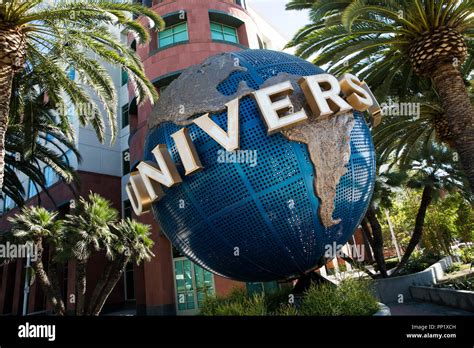 A logo sign outside of the headquarters of Universal Music Group in ...