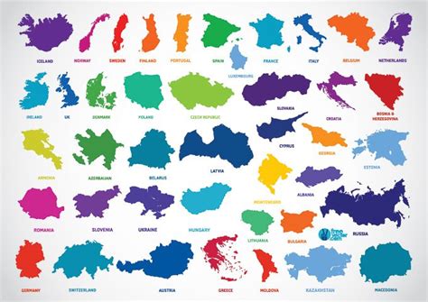 Europe Country Outline Map Vectors (Free) Free Vector Download | FreeImages