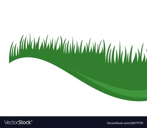 Grass logo background Royalty Free Vector Image