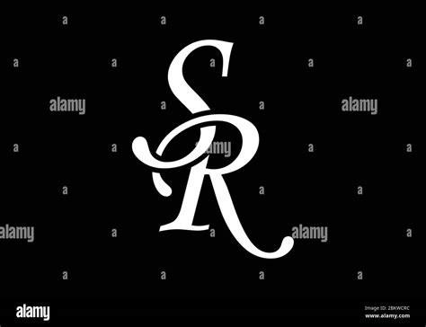 Initial Monogram Letter SR Logo Design Vector Template. Graphic Alphabet Symbol for Corporate ...