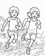 Running Color Sheet Free & Printable sketch template