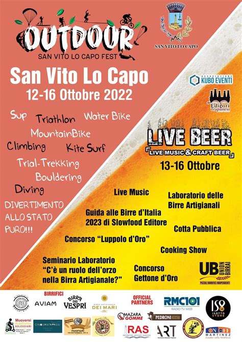 “Outdoor San Vito Lo Capo Fest”, sport all’aperto e birra artigianale ...