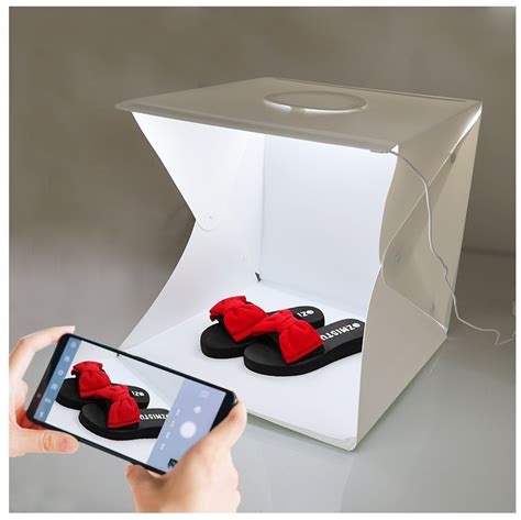 Mini Photo Studio Light Box Photography Backdrop LED Lightroom Portable Light Kitchen Utensils ...