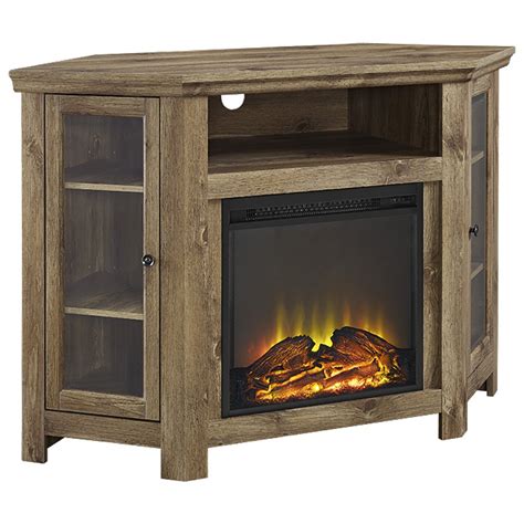 Loon Peak Pueblo Corner TV Stand with Electric Fireplace & Reviews | Wayfair