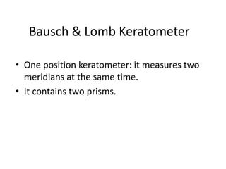 Keratometer | PPT