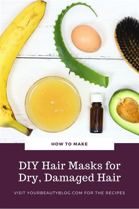 6 Easy DIY Hair Masks for Dry, Damaged Hair | Homemade hair products, Diy hair mask for dry hair ...