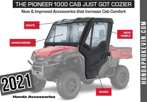 New 2021 Honda Pioneer 1000 Accessories | Buyer's Guide / Changes ...