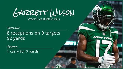 Garrett Wilson WR New York Jets | Every play | 2022 | Week 9 vs Buffalo ...