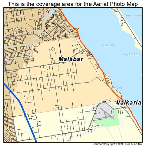 Aerial Photography Map of Malabar, FL Florida