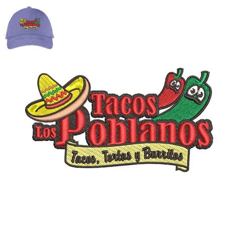 Tacos Los Poblanos Embroidery | Embroidery Near me | Emb.