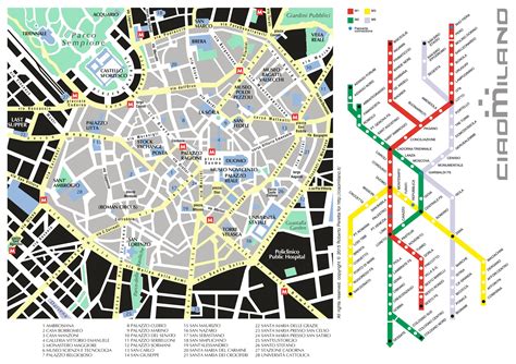 Milan tourist map - Ontheworldmap.com