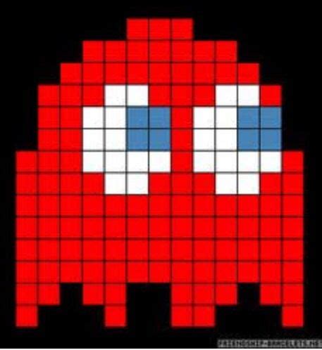 Pac man ghost | Pixel art, Pixel art pattern, Perler bead patterns