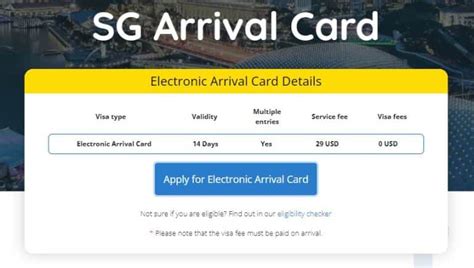 SG Arrival Card (Singapore e visa) Guide: Everything you need to know ...