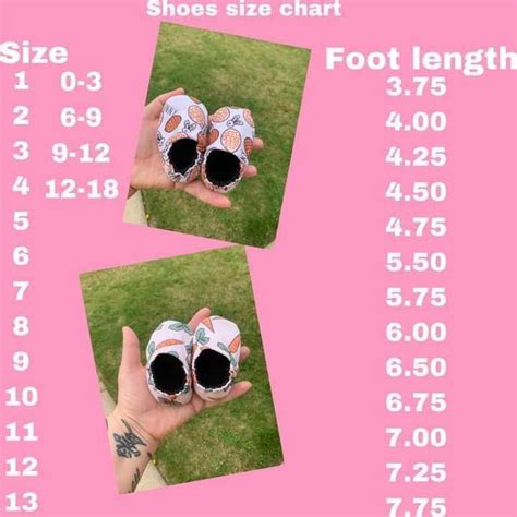 Shoe size chart | Shoe size chart, Crib shoes, Size chart