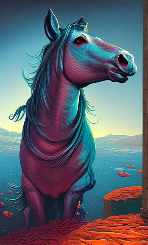 A blue horse by Bukoslav on DeviantArt