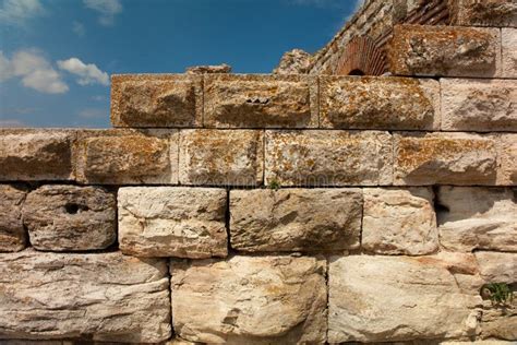 Ancient stone wall stock photo. Image of fortification - 14824924