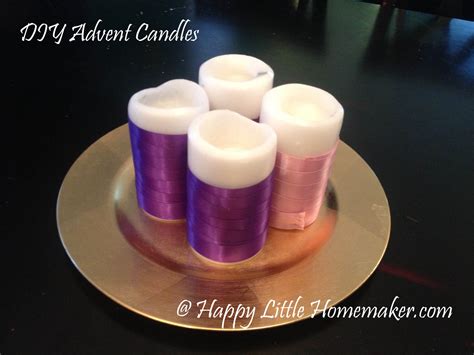 DIY Advent Candles - Happy Little Homemaker