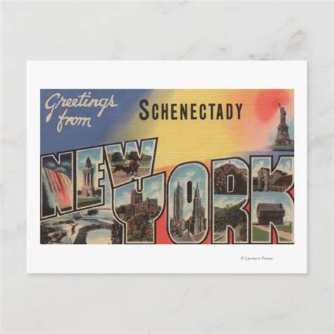 Schenectady, New York - Large Letter Scenes Postcard | Zazzle