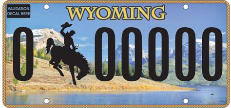 Wyoming's License Plate Comes In First Place In "Coolest License Plate ...