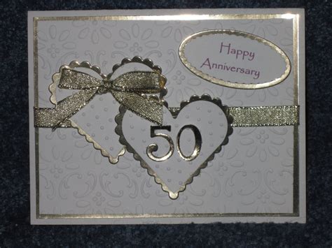 50th wedding anniversary cards - Google Search | Anniversary cards handmade, 50th anniversary ...