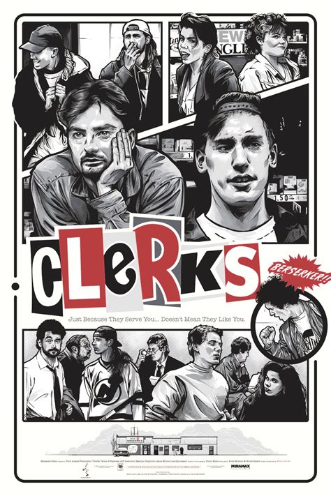 Clerks (1994) [1600 2400] by Salvador Anguiano | 90s comedy movies ...