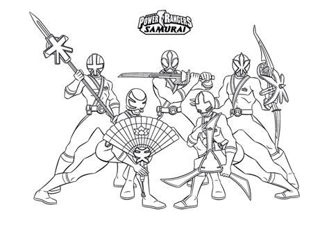 Coloriage204: coloriage power rangers samurai