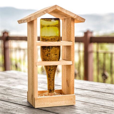 Homemade Wooden Bird Feeders | Wooden bird feeders, Diy bird feeder ...