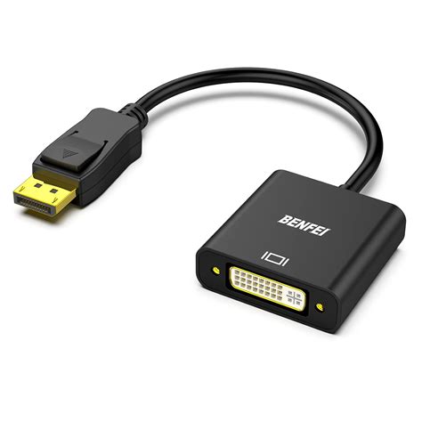 Adaptador DisplayPort a DVI DVI-D de enlace único, Benfei Display Port ...