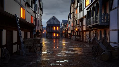 Medieval Street - Finished Projects - Blender Artists Community