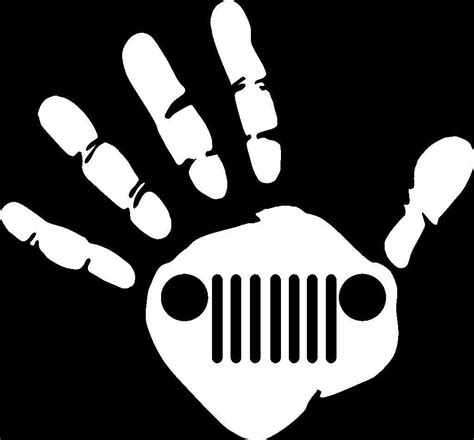 Jeep Hand Wave Die Cut Vinyl Car Window Decal Bumper Sticker US Seller