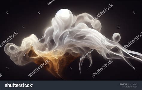 White Smoke Effect Black Background Stock Illustration 2212136101 | Shutterstock