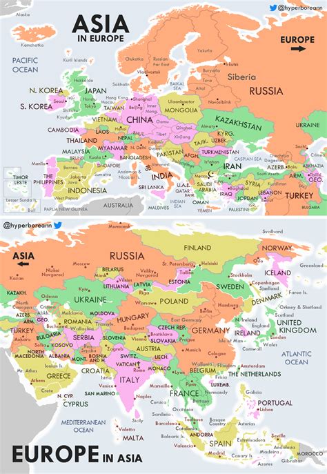 What if Europe and Asia switched places? (+ link to individual images on imgur) : r/MapPorn