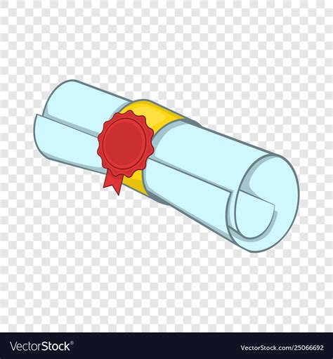 Roll paper icon cartoon style Royalty Free Vector Image