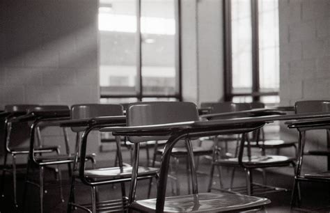 Empty Classroom Black And White