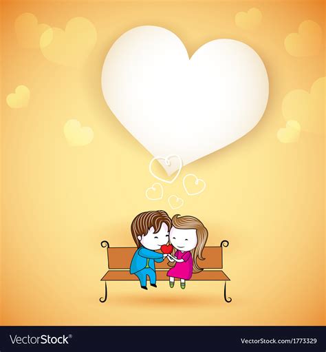 Happy loving couple on love background Royalty Free Vector