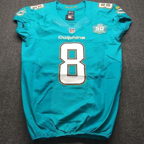 Dolphins - Matt Moore Game Issued Jersey Size 44 W/ 50th Season Patch | The official auction ...