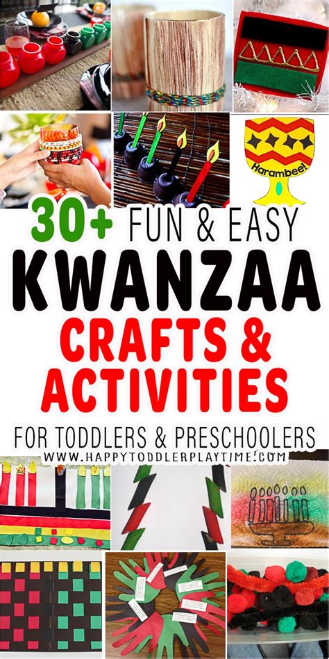 30+ Kwanzaa Crafts and Activities for Kids - HAPPY TODDLER PLAYTIME