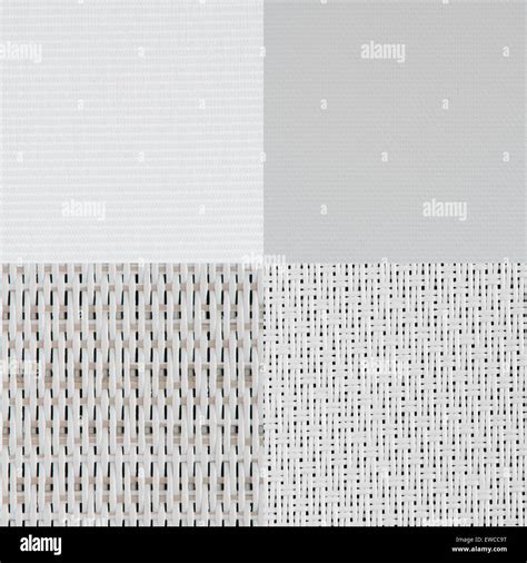 Set of white vinyl samples, texture background Stock Photo - Alamy