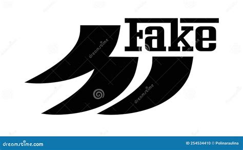 Fake Logo Trademark Vector Design Stock Vector - Illustration of ...