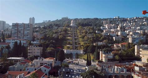 Aerial view of Haifa Gardens in Israel 20304727 Stock Video at Vecteezy