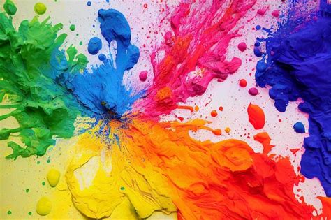 Premium Photo | Colored powder explosion isolated