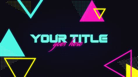 Free 80's YouTube Banner Pack Template | 5ergiveaways