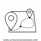 Location Map Coloring Pages For Kids  Free sketch template