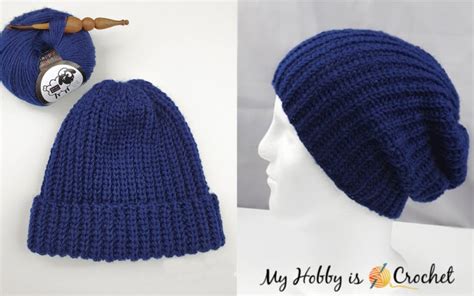 My Hobby Is Crochet: Fisherman's Rib Crochet Hat - Free Crochet Pattern