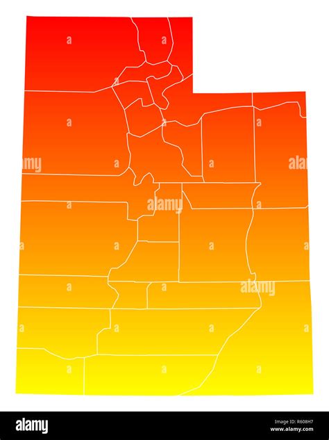 map of utah Stock Photo - Alamy